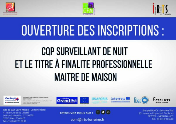 SURVEILLANT DE NUIT et MAITRE DE MAISON