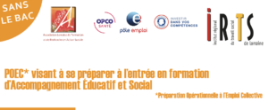 POEC* visant à se préparer à l’entrée en formation d’Accompagnement Éducatif et Social