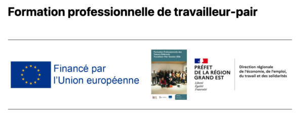 Formation professionnelle de travailleur-pair 